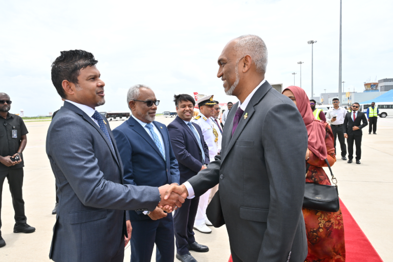 President and First Lady depart on a state visit to India