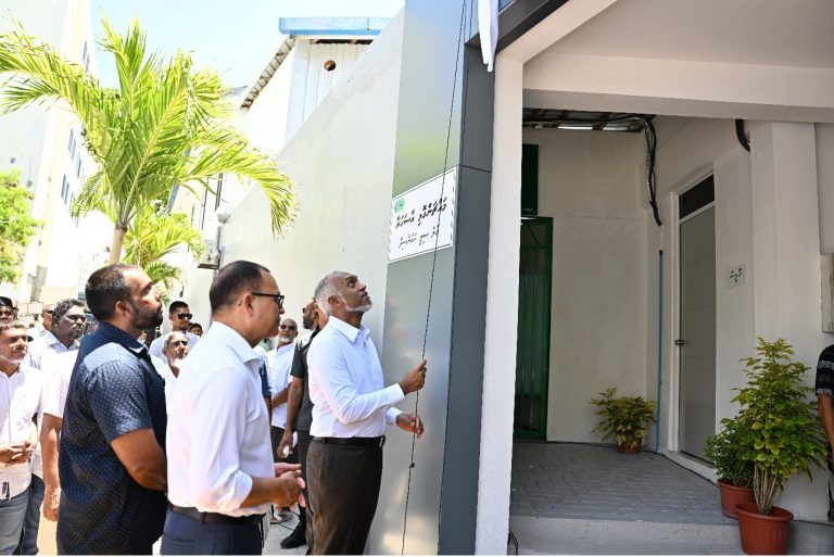 President Inaugurates Renovated Aasaharaa Mosque and Funeral House in Malé City