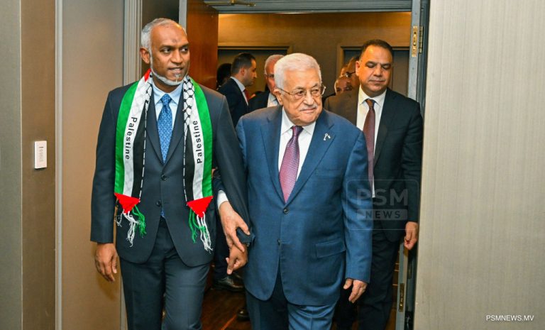 President reaffirms Maldives’ support for Palestine on independence declaration anniversary