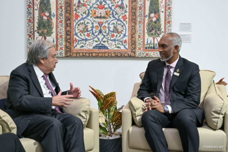 President discusses assistance to address climate change with UN Secretary General