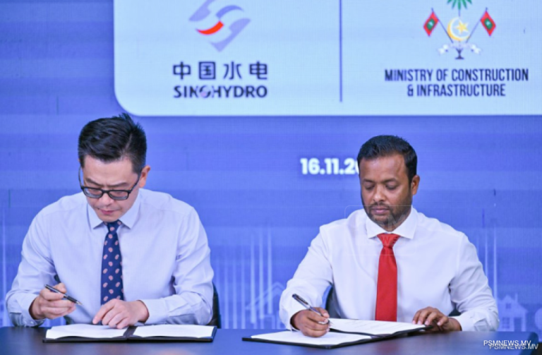 Maldives and China signs agreement to develop housing units in Eydhafushi