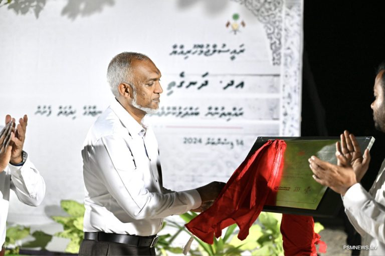 President Inaugurates Dhan’gethi’s Sewerage System