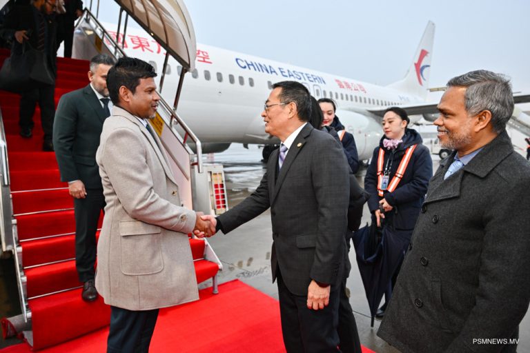 Vice President Latheef Arrives in China for Blue Economy Forum