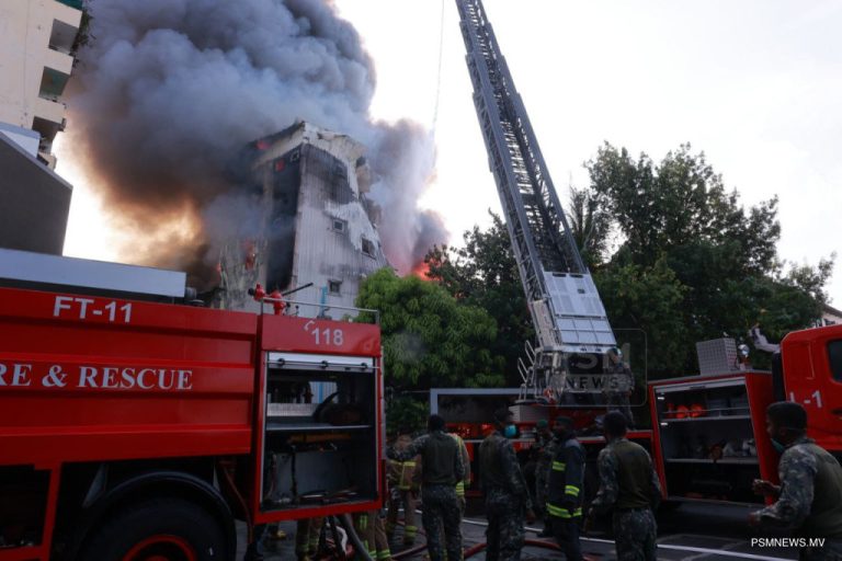 Government Building Fire Forces Evacuation of Over 50 Residents in Malé